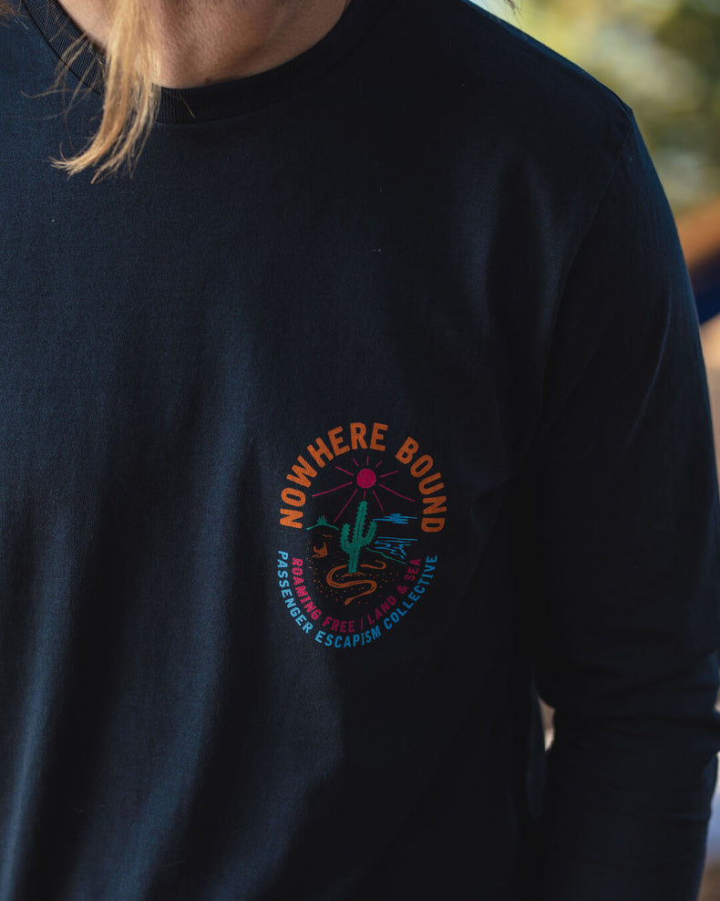 Passenger Land & Sea Recycled Ls T-Shirt Black
