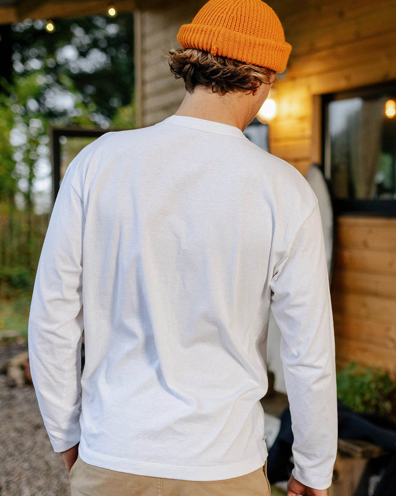 Passenger Heritage Recycled Cotton Ls T-Shirt White