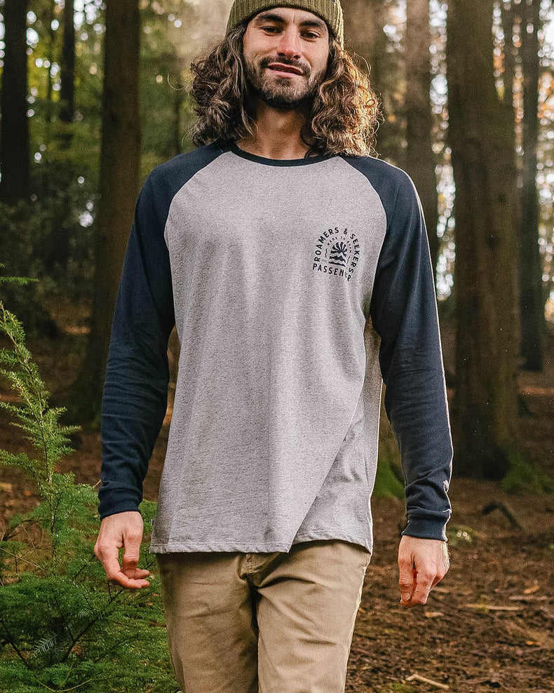 Passenger Evenfall Recycled Cotton Ls T-Shirt Deep Navy