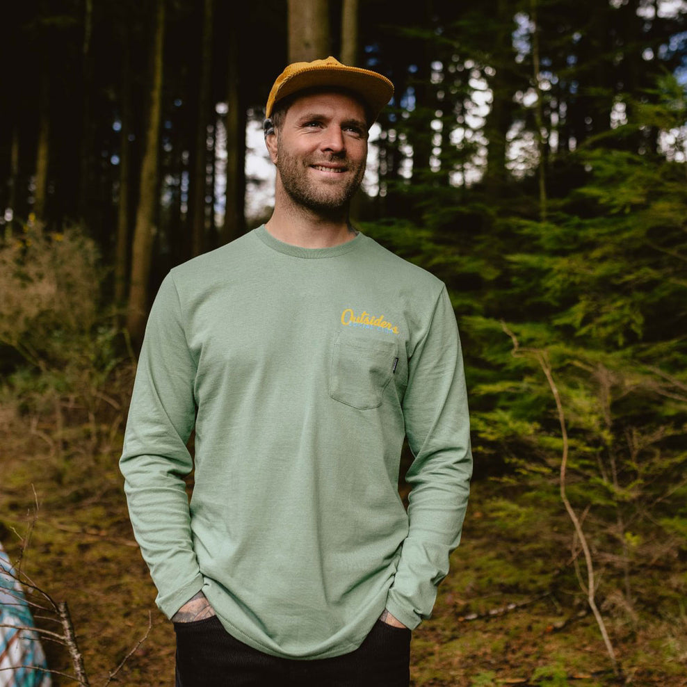 Passenger Social Club Recycled Cotton Ls T-Shirt Dark Ivy