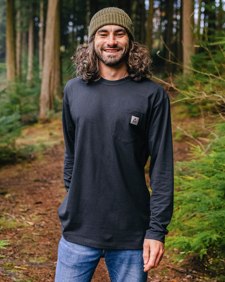 Passenger Heritage Recycled Cotton Ls T-Shirt Black