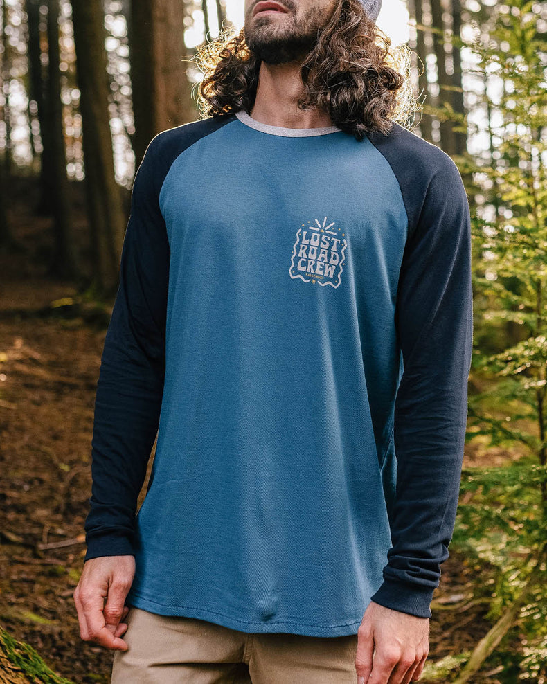 Passenger Lost Road Recycled Cotton Ls T-Shirt Deep Navy