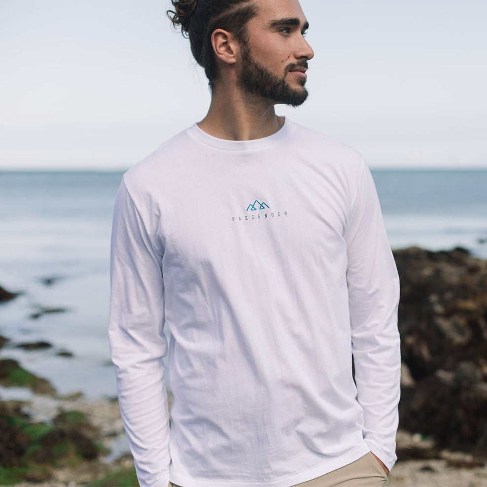 Passenger New Forest Recycled Ls T-Shirt White