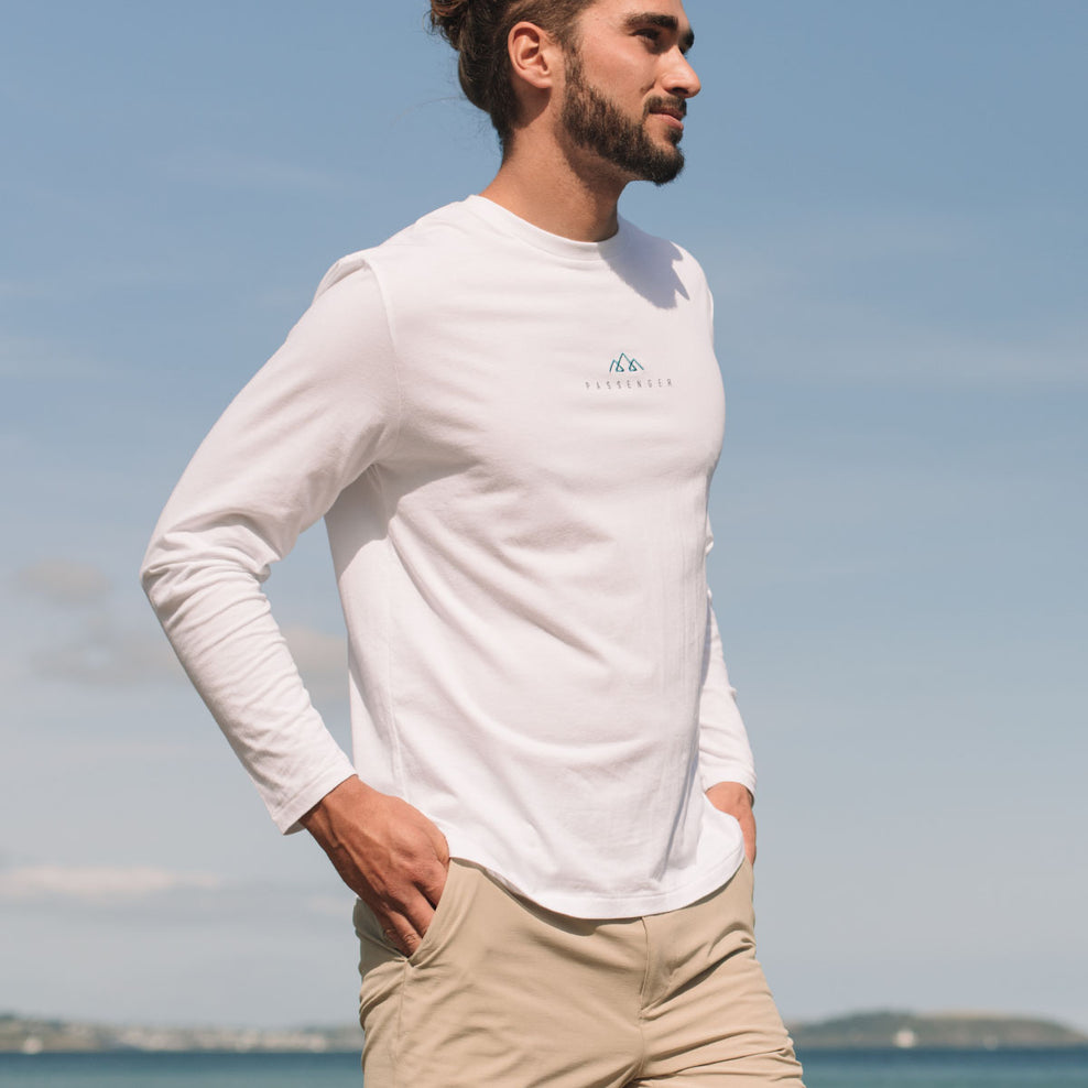 Passenger New Forest Recycled Ls T-Shirt White