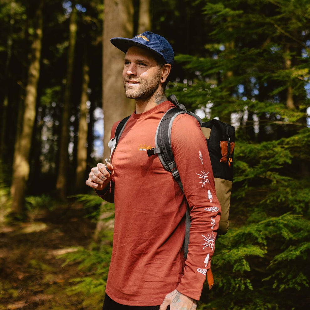 Passenger Osc Recycled Cotton Ls T-Shirt Russet