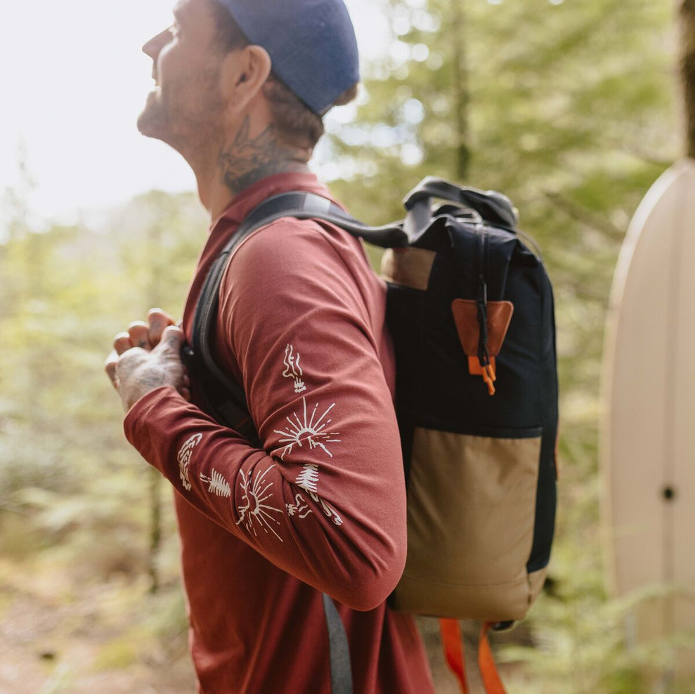 Passenger Osc Recycled Cotton Ls T-Shirt Russet