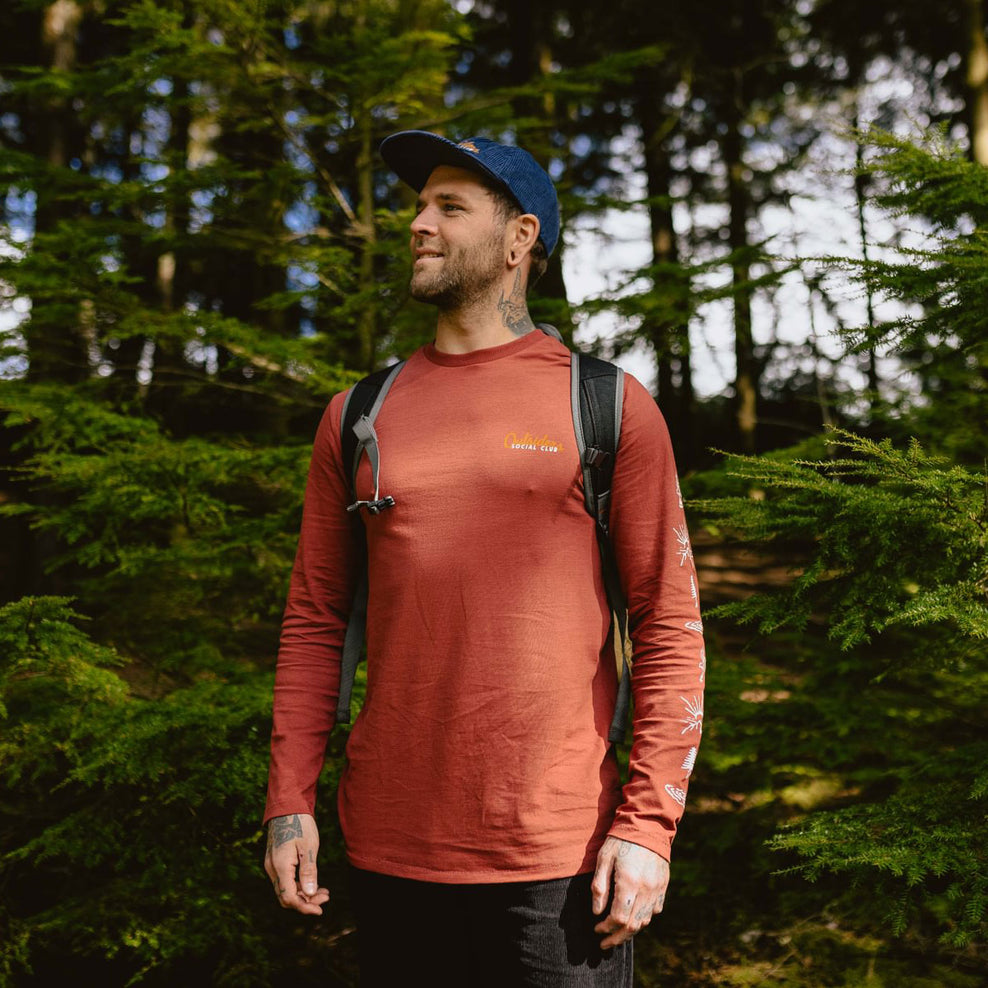 Passenger Osc Recycled Cotton Ls T-Shirt Russet