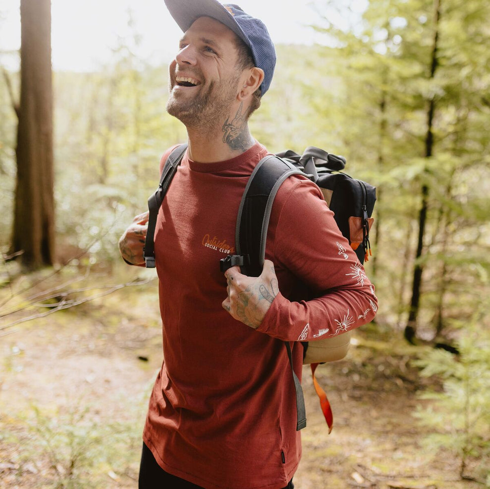 Passenger Osc Recycled Cotton Ls T-Shirt Russet