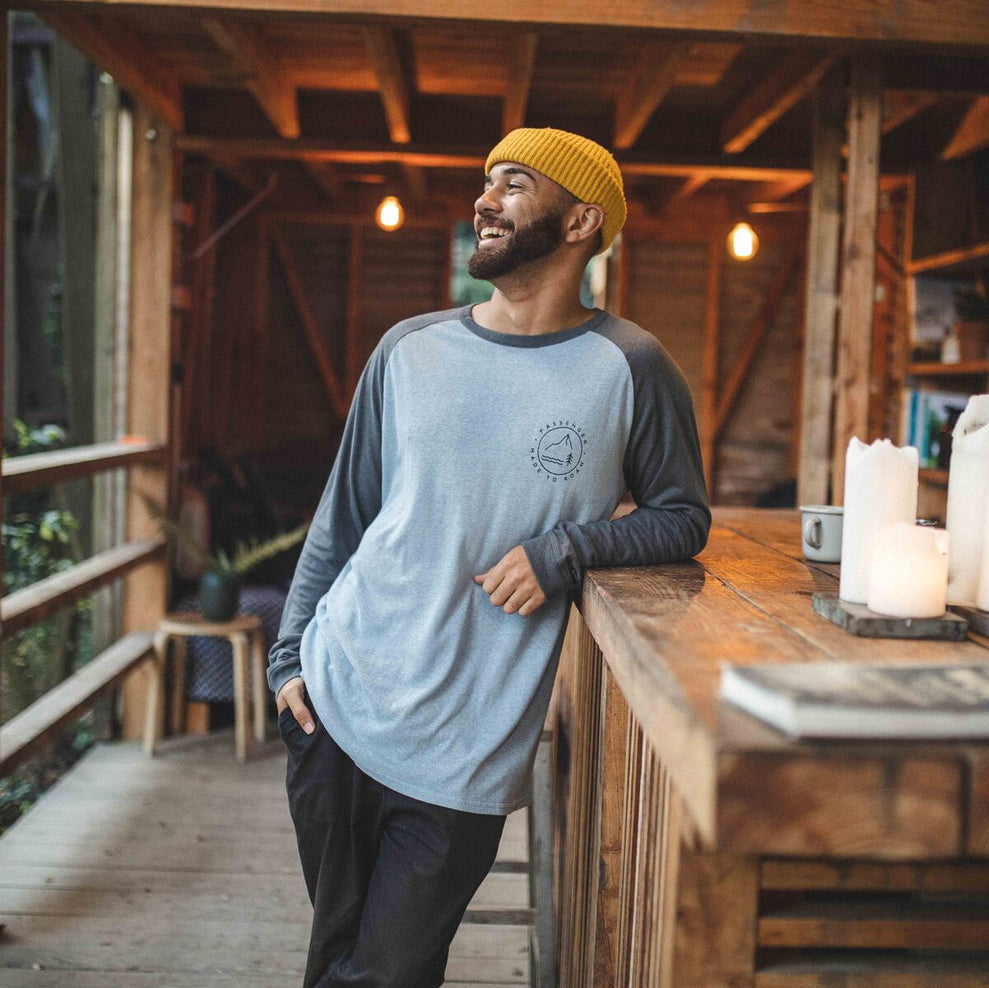 Passenger Glendale Hemp Ls T-Shirt Turbulence Grey