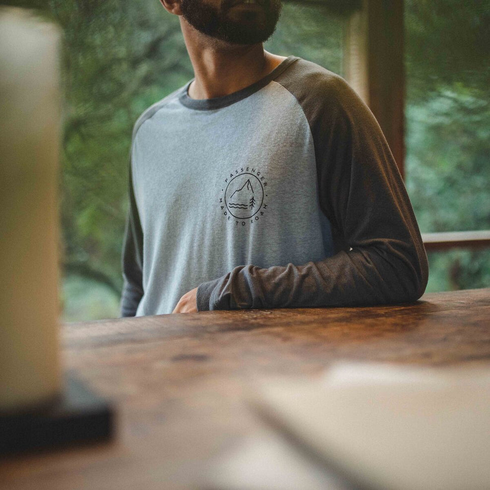 Passenger Glendale Hemp Ls T-Shirt Turbulence Grey