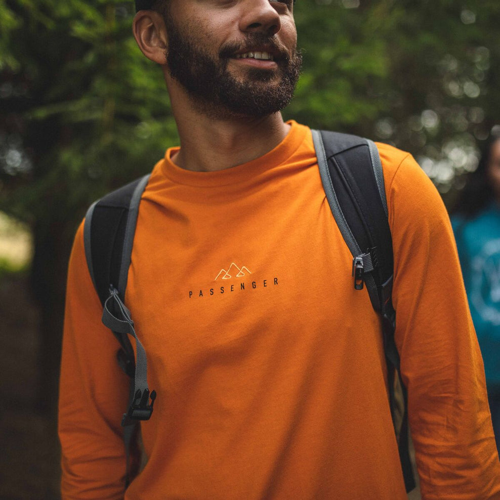 Passenger New Forest Recycled Ls T-Shirt Sunrise Orange