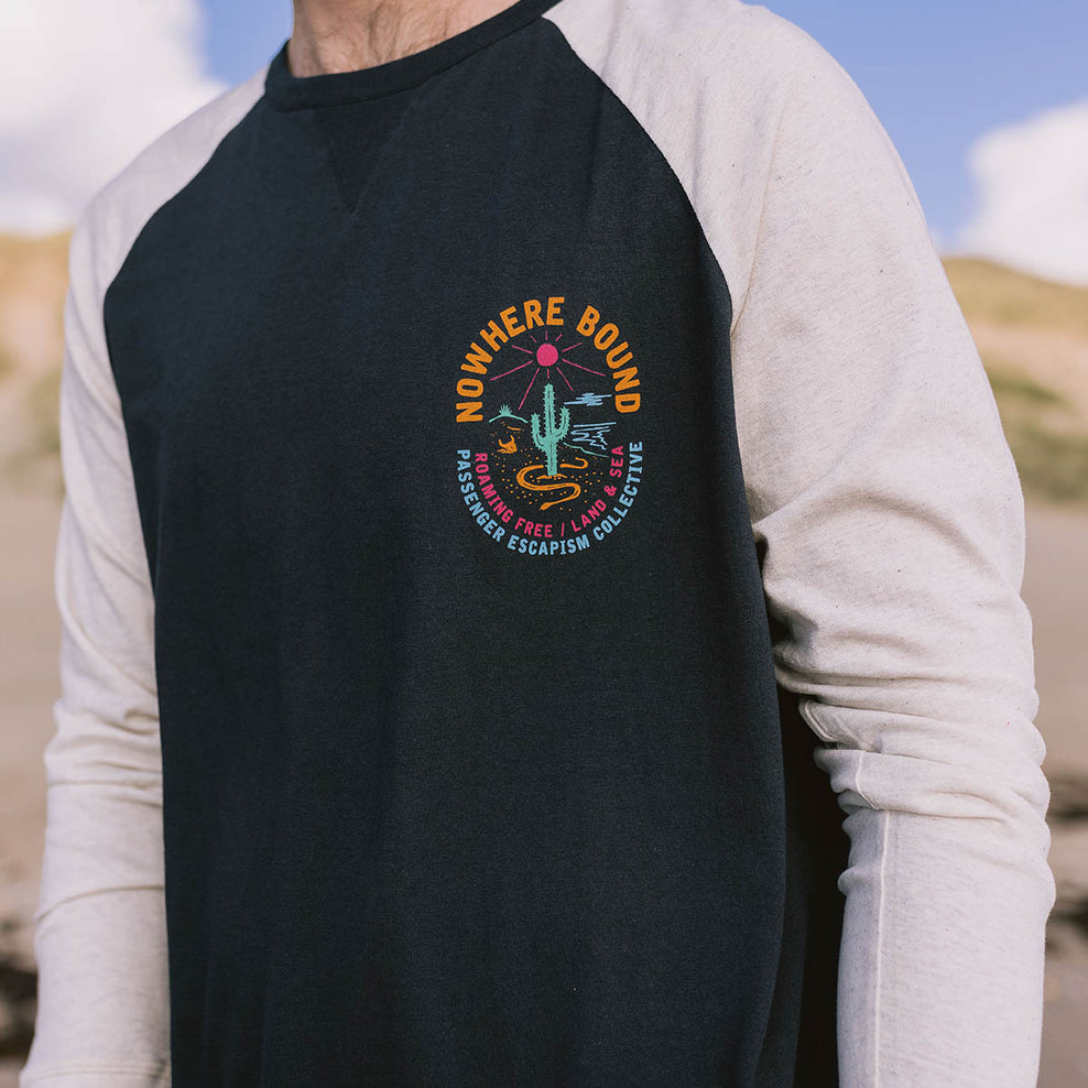 Passenger Land & Sea Recycled Cotton Ls T-Shirt Black