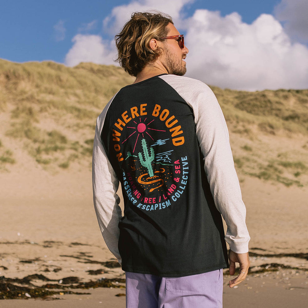 Passenger Land & Sea Recycled Cotton Ls T-Shirt Black