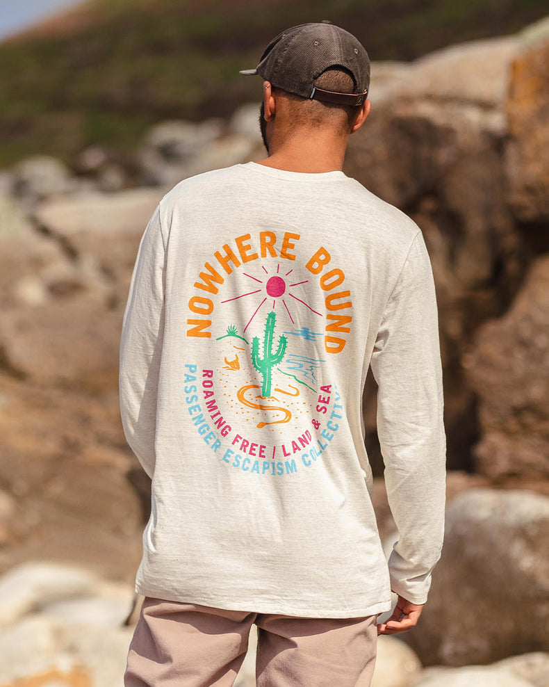 Passenger Land & Sea Recycled Ls T-Shirt Milky Marl