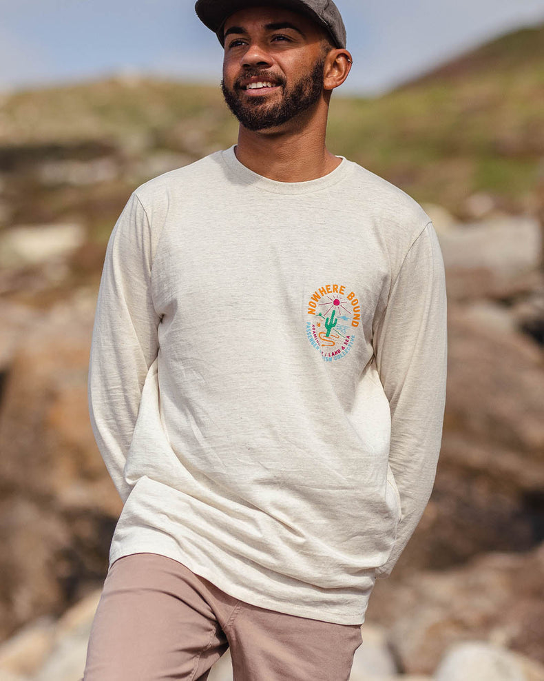 Passenger Land & Sea Recycled Ls T-Shirt Milky Marl