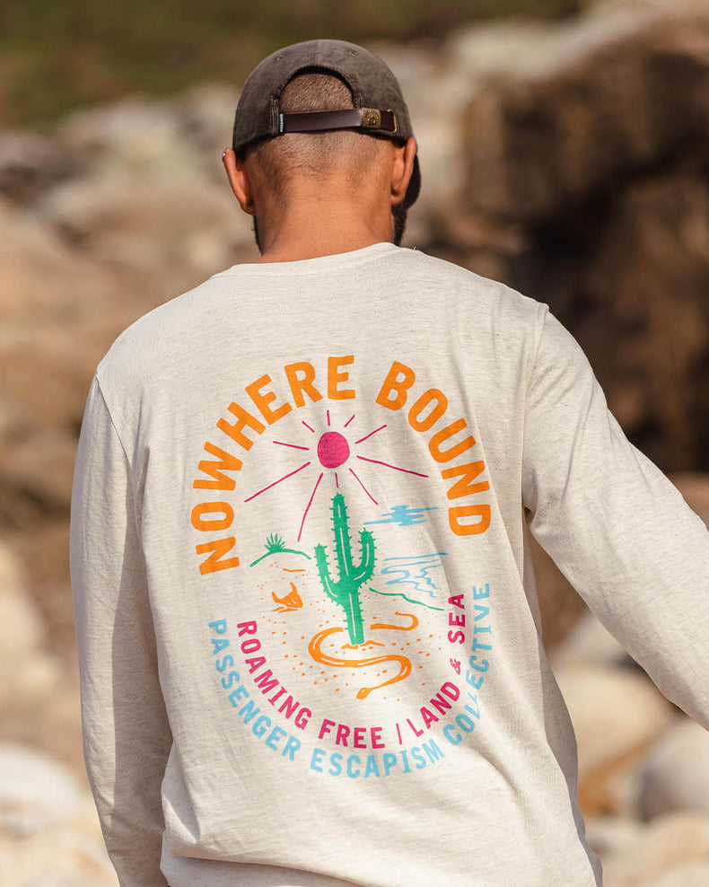 Passenger Land & Sea Recycled Ls T-Shirt Milky Marl