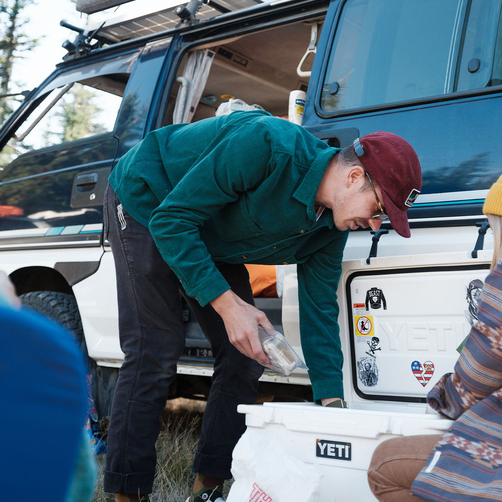 Passenger Backcountry Cord Shirt Storm Green