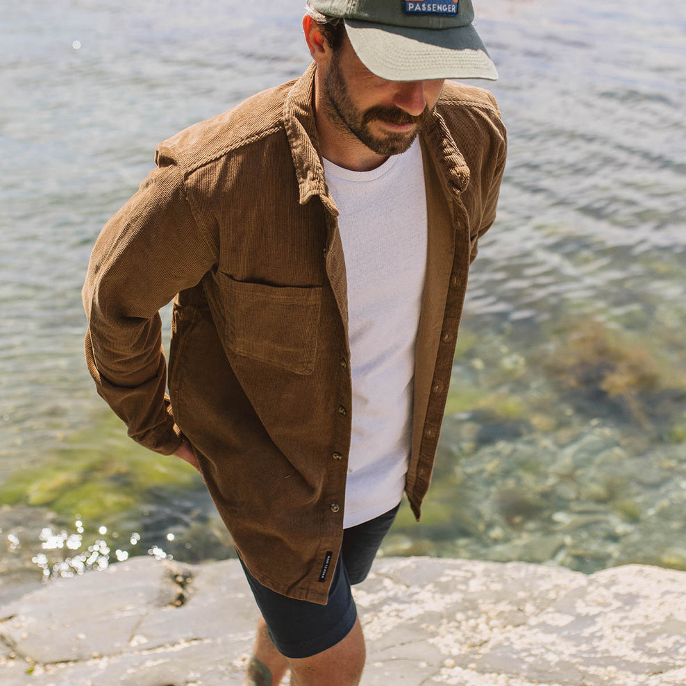Passenger Backcountry Cord Shirt Coconut
