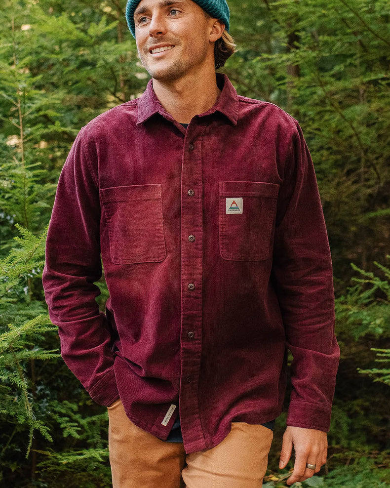 Passenger Backcountry Cord Shirt Wine