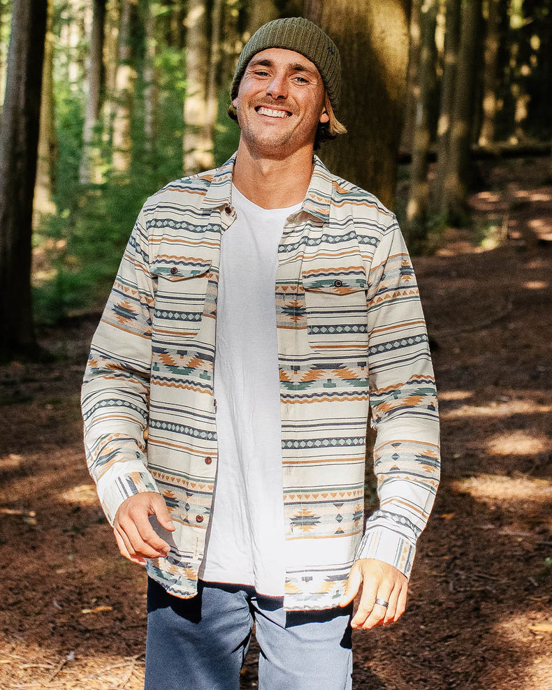 Passenger Cabin Jacquard Organic Cotton Shirt Birch