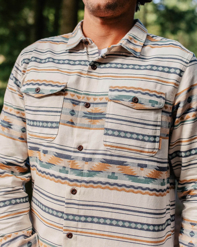 Passenger Cabin Jacquard Organic Cotton Shirt Birch