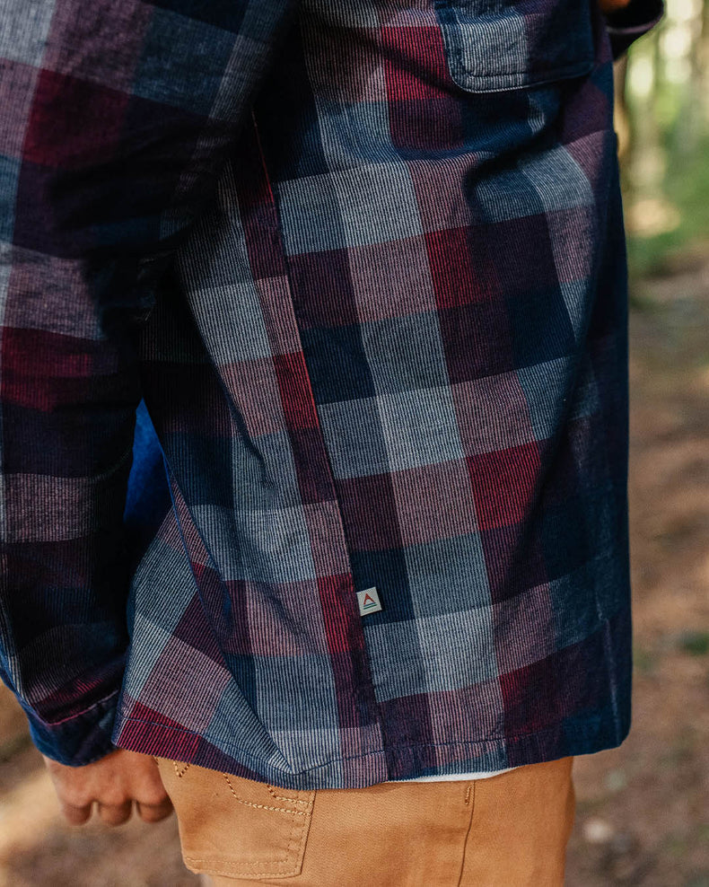 Passenger Backcountry Cord Check Shirt Rich Navy