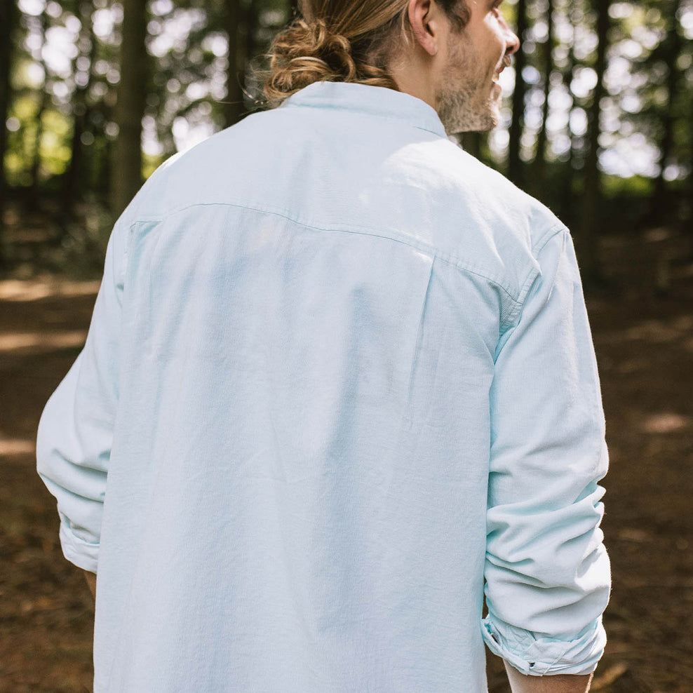 Passenger Venture Recycled Cord Ls Shirt Blue Glass