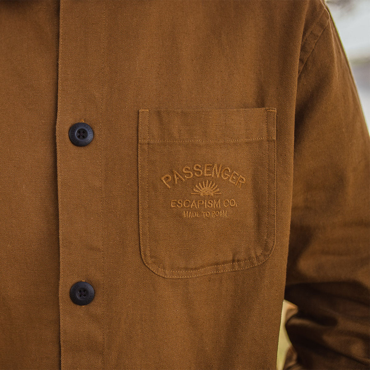 Passenger Forage Hemp Overshirt Rubber