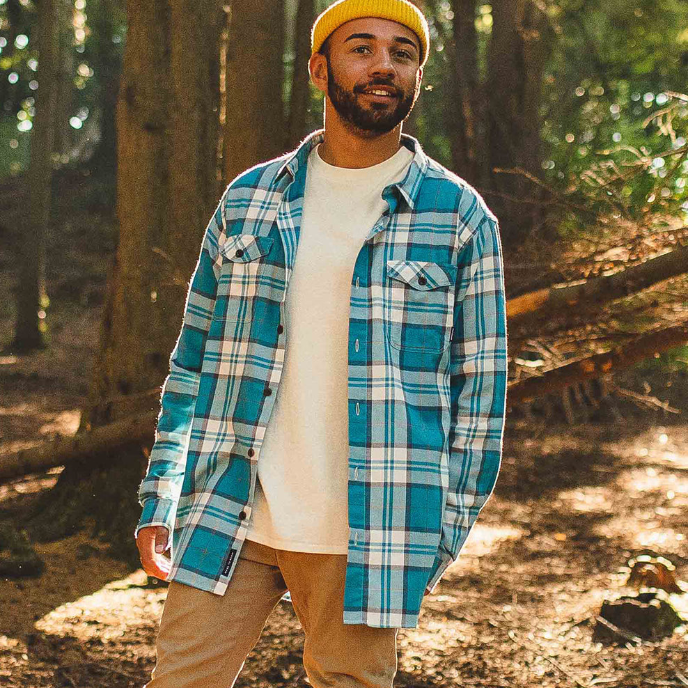 Passenger Falls Organic Cotton Shirt Birch Check