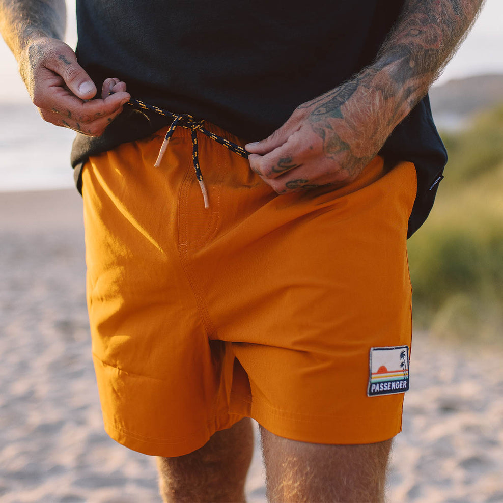 Passenger Ponoma All Purpose Swim Short Sunrise Orange