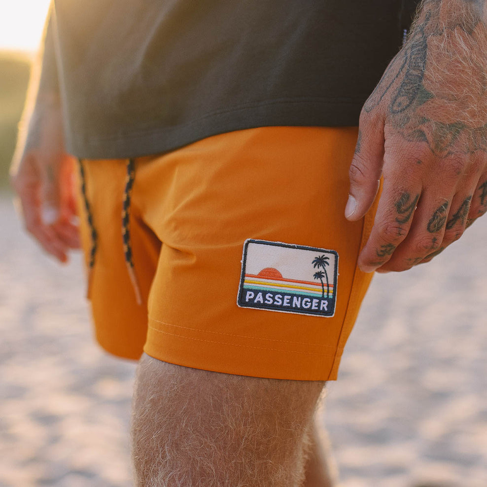 Passenger Ponoma All Purpose Swim Short Sunrise Orange