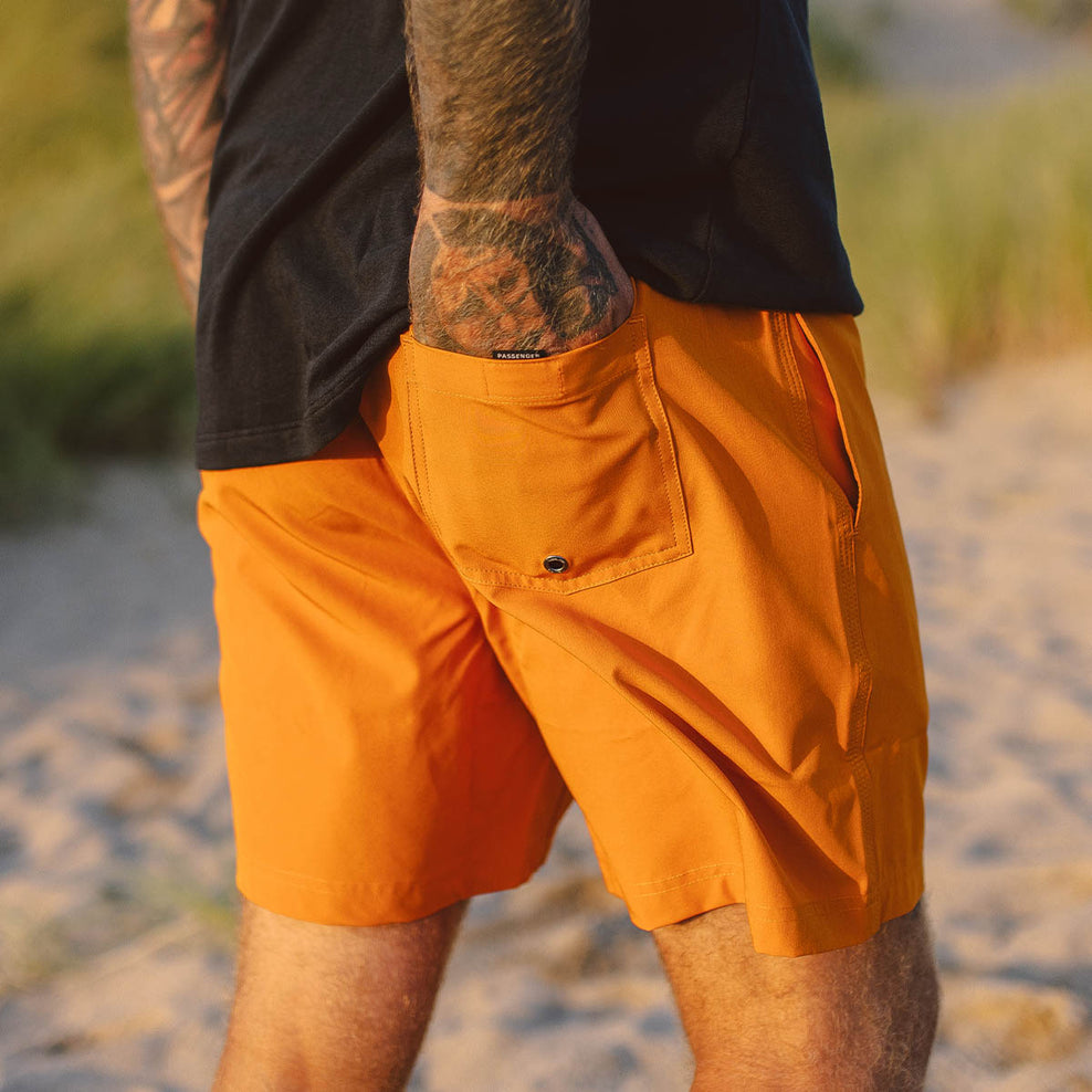 Passenger Ponoma All Purpose Swim Short Sunrise Orange