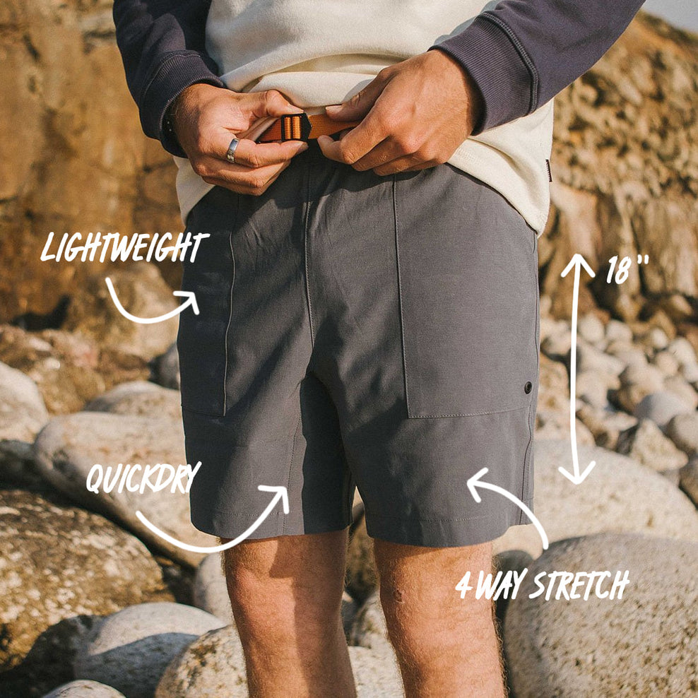 Passenger Adventure All Purpose Short Turbulence Grey