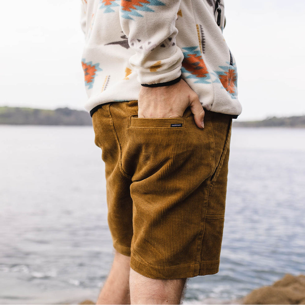 Passenger Topanga Recycled Cord Shorts Tapenade