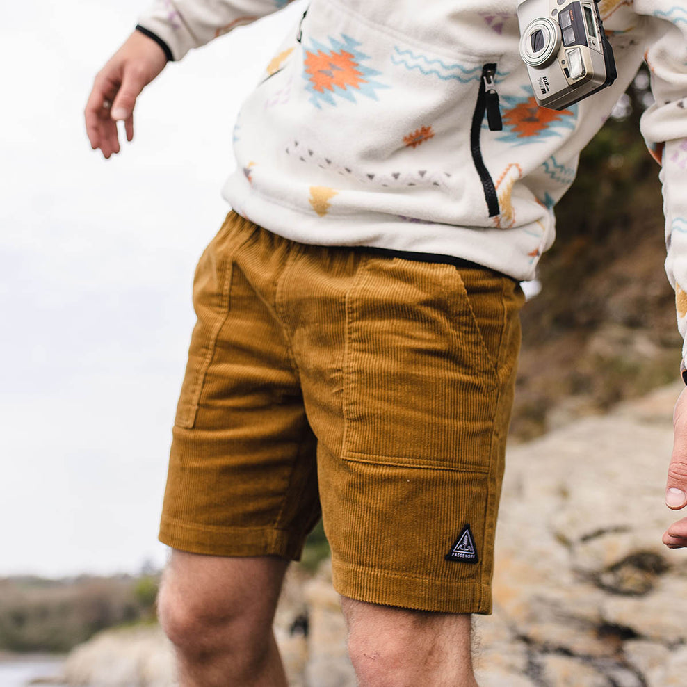 Passenger Topanga Recycled Cord Shorts Tapenade