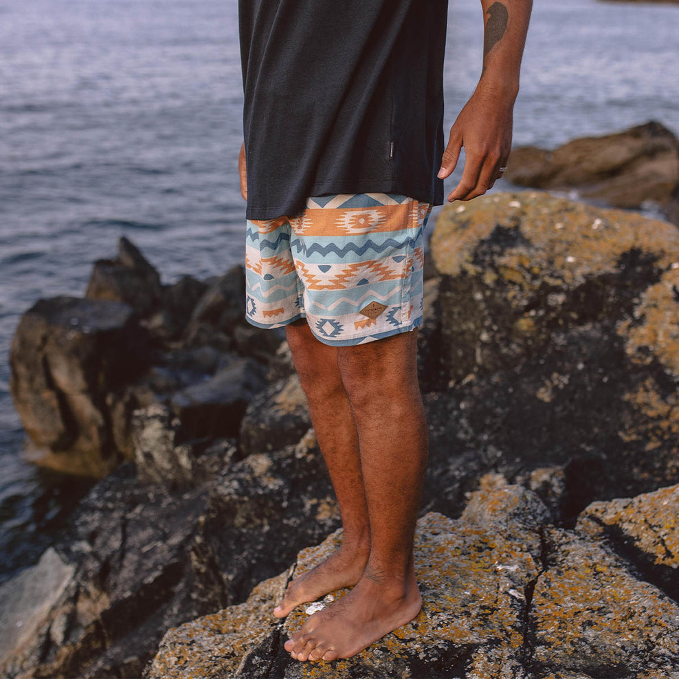 Passenger Backcountry Shorts Multi Geo Stripe