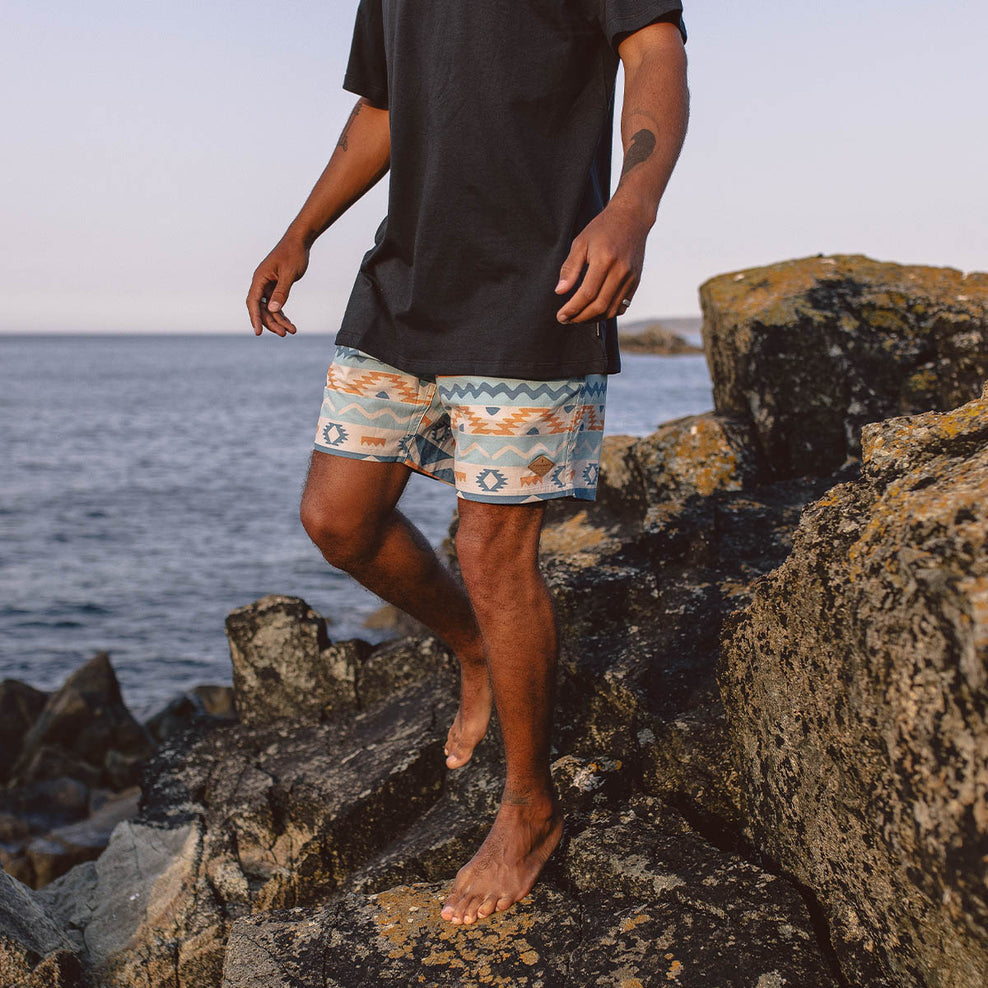 Passenger Backcountry Shorts Multi Geo Stripe