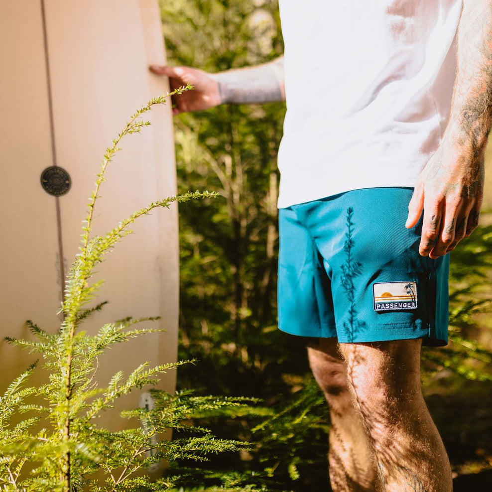 Passenger Ponoma Recycled All Purpose Swim Short Blue Coral