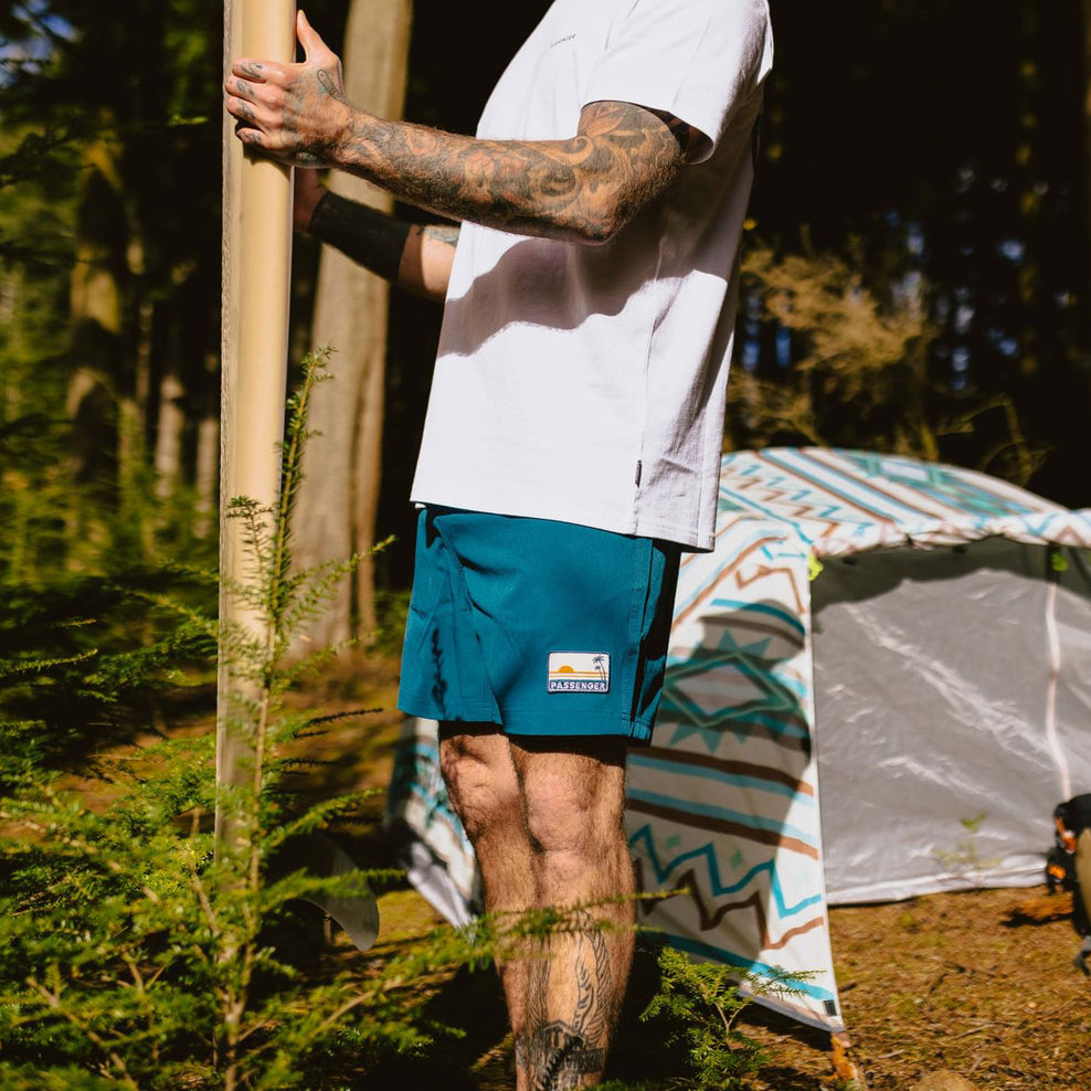 Passenger Ponoma Recycled All Purpose Swim Short Blue Coral