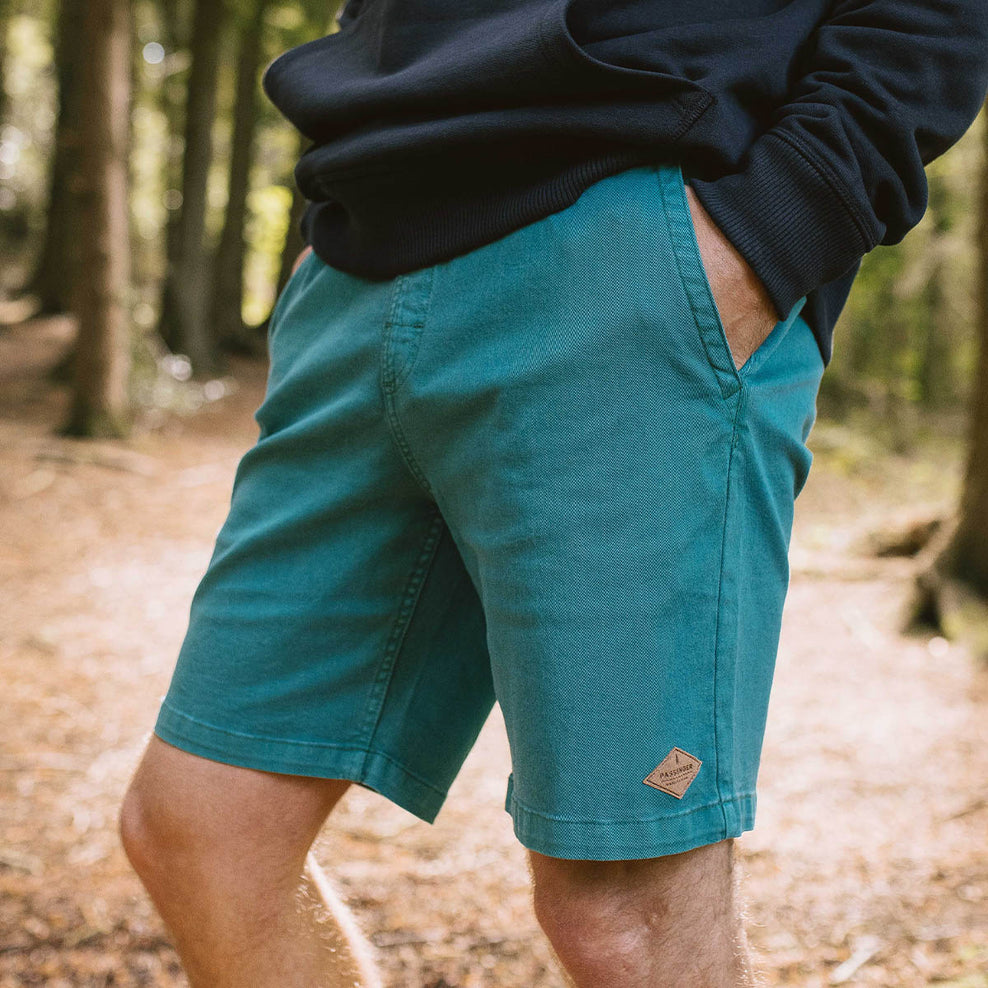 Passenger Drifter Organic Cotton Walk Short Storm Green