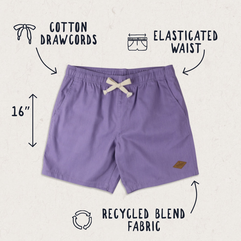 Passenger Backcountry Shorts Chalk Violet