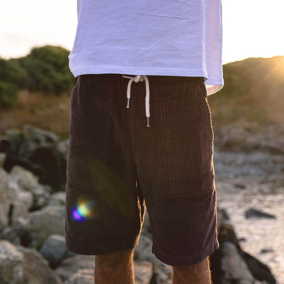 Passenger Pine Recycled Cotton Cord Shorts Raisin