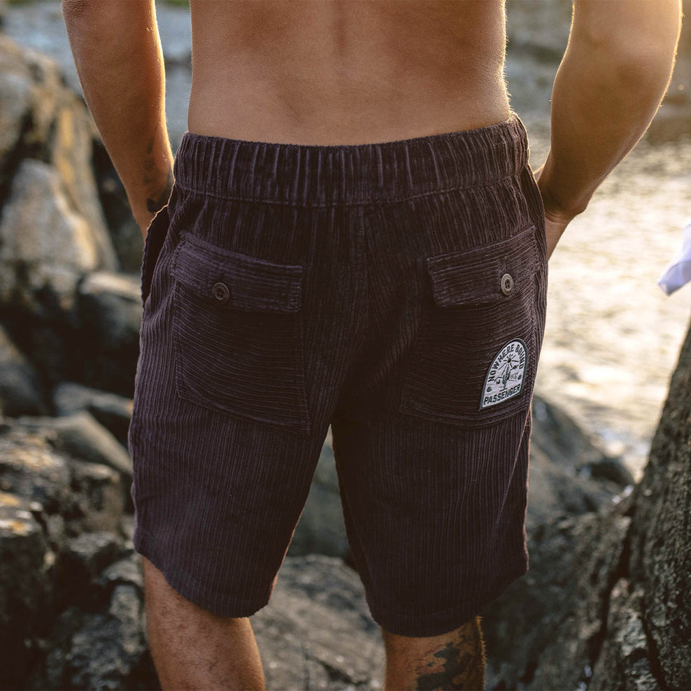 Passenger Pine Recycled Cotton Cord Shorts Raisin