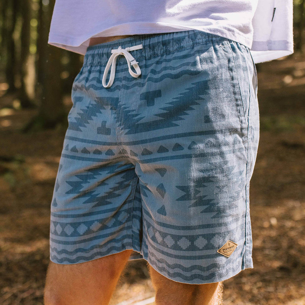 Passenger Backcountry Shorts Faded Denim Adrift