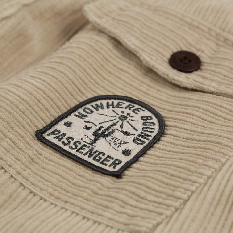 Passenger Pine Recycled Cotton Cord Shorts Feather