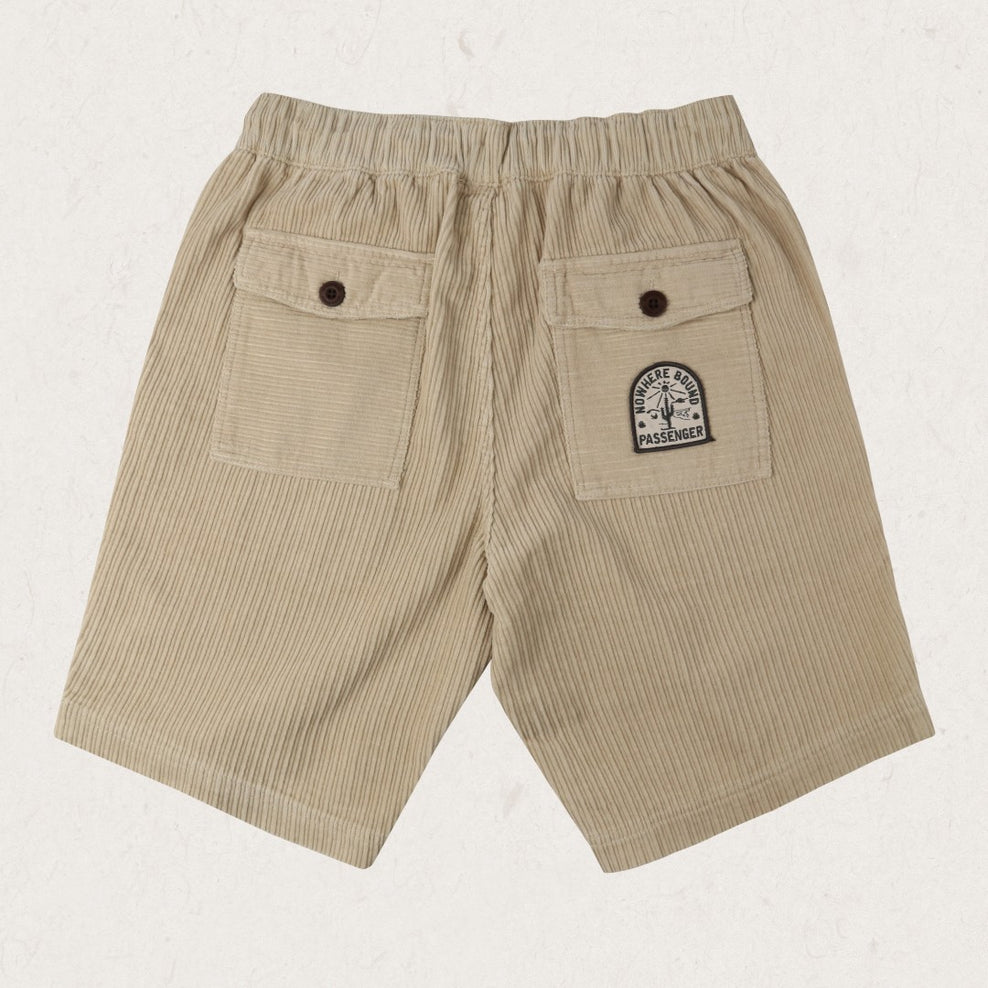 Passenger Pine Recycled Cotton Cord Shorts Feather