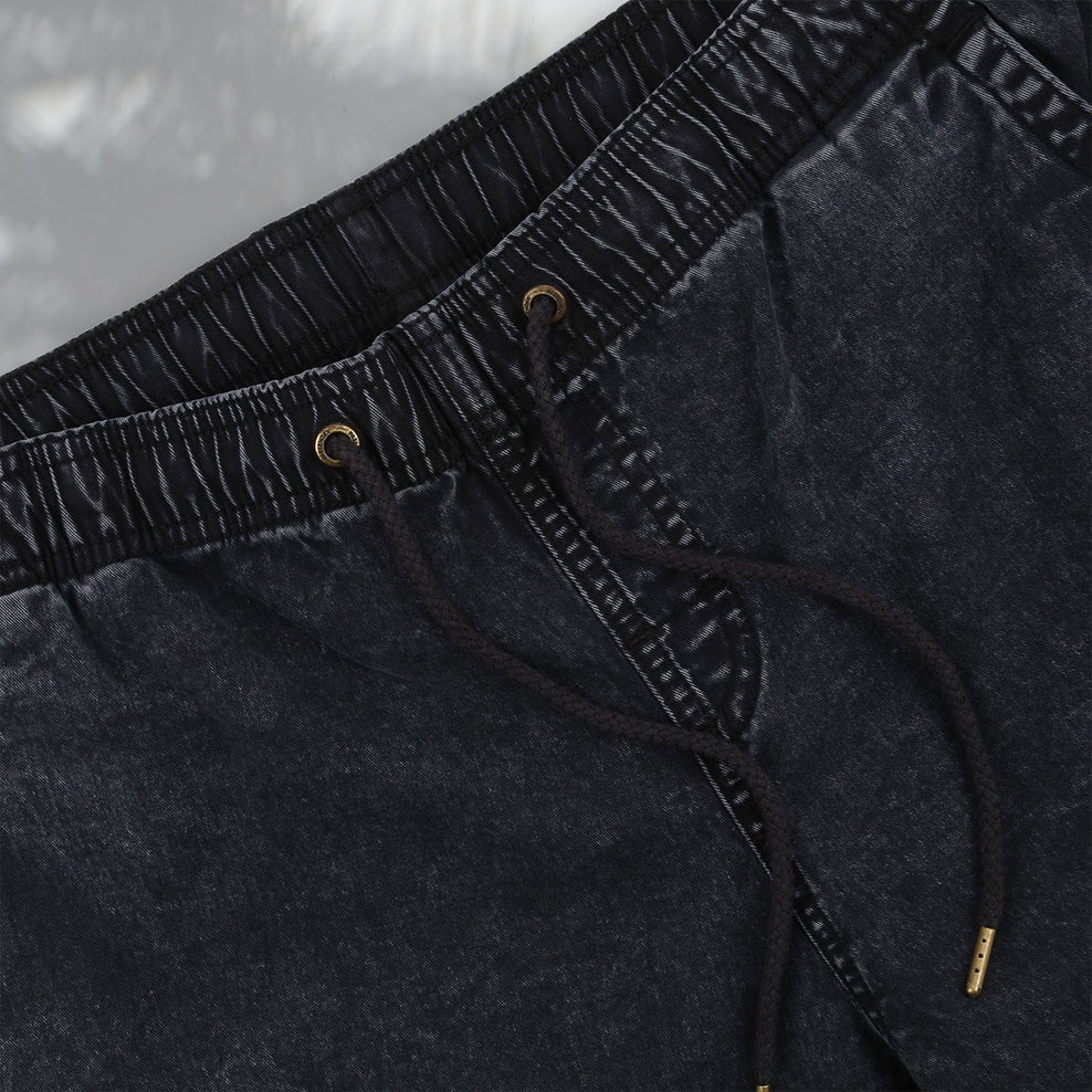 Passenger Drifter Walk Short Black Washed