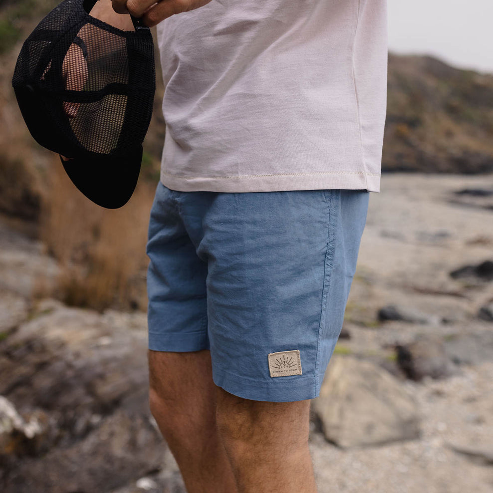 Passenger Drifter Hemp Walk Short Blue Shadow