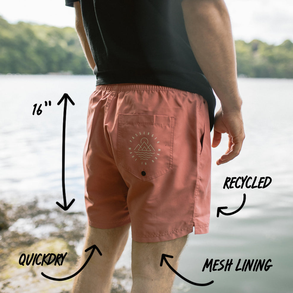 Passenger Cali Recycled Swim Short Mango