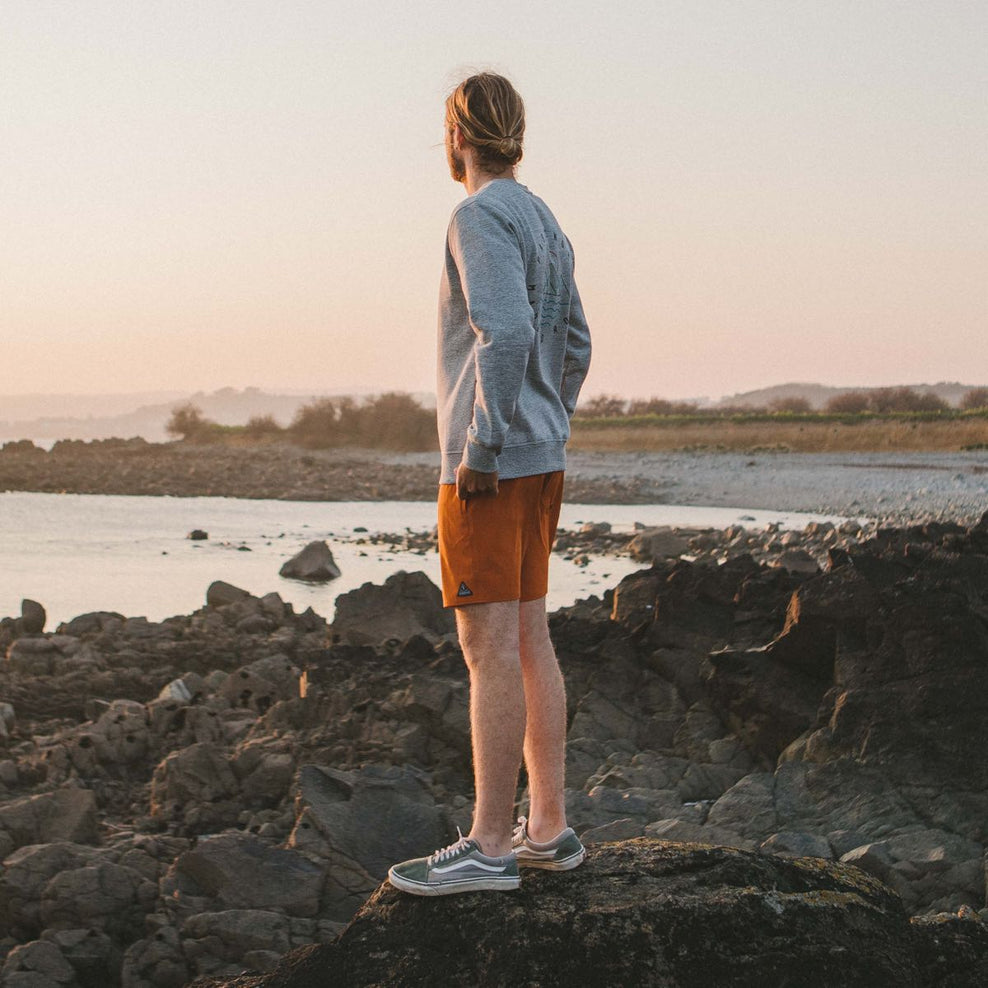 Passenger Ventura Recycled Swim Shorts Sunset Orange